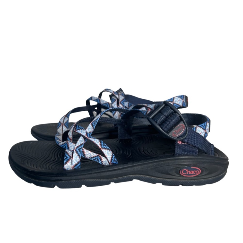 Chaco Women’s Blue Open Toe Zvolv X Kaleido Eclipse Outdoor Sandals Shoes 9